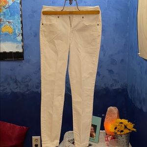 White Cuffed Summer Jeans